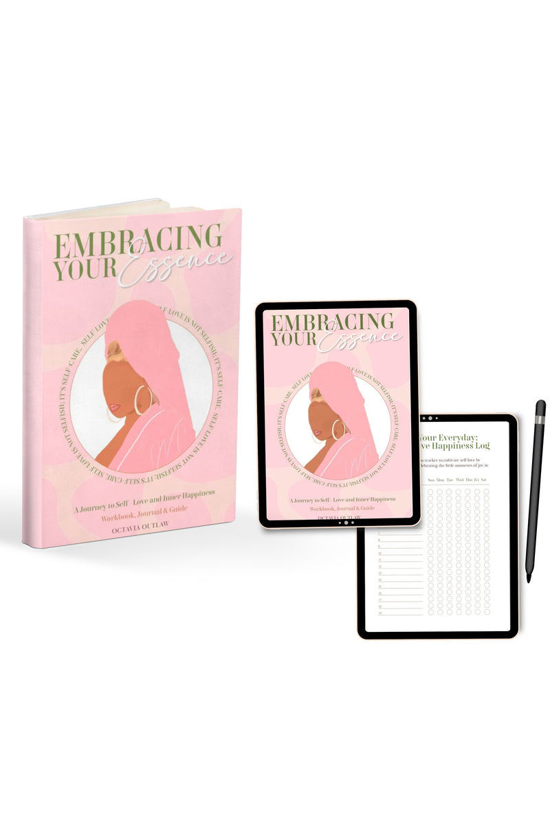 Embrace your Essence Workbook , Journal and guide PAPERBACK Glamazontay