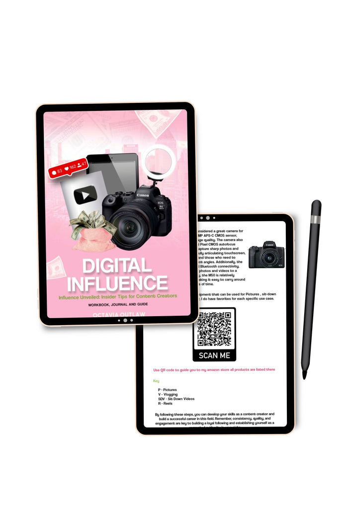 DIGITAL INFLUENCE Workbook , Journal and guide EBOOK VERSION ONLY