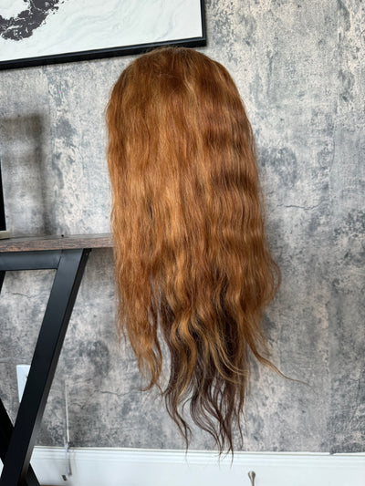 #13 NEW blonde brown ombré  lace frontal wig