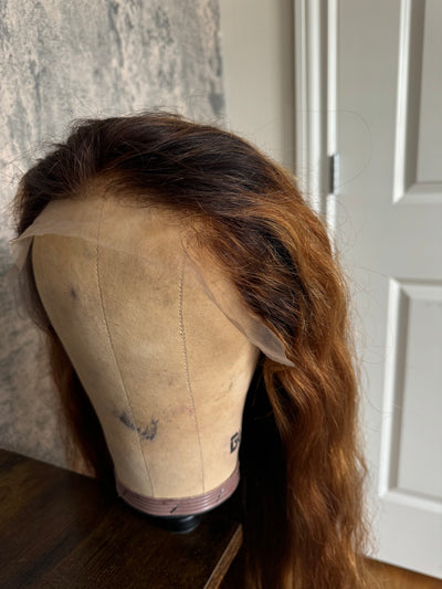 #13 NEW blonde brown ombré  lace frontal wig