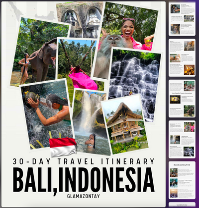 Bali Indonesia Travel Itinerary 30 days GUIDE